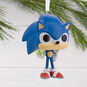 Sonic With Emerald Funko Christmas Ornament hanging on tree image number 2