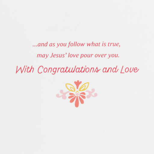 A Blessing for You Religious Confirmation Card for Niece, 