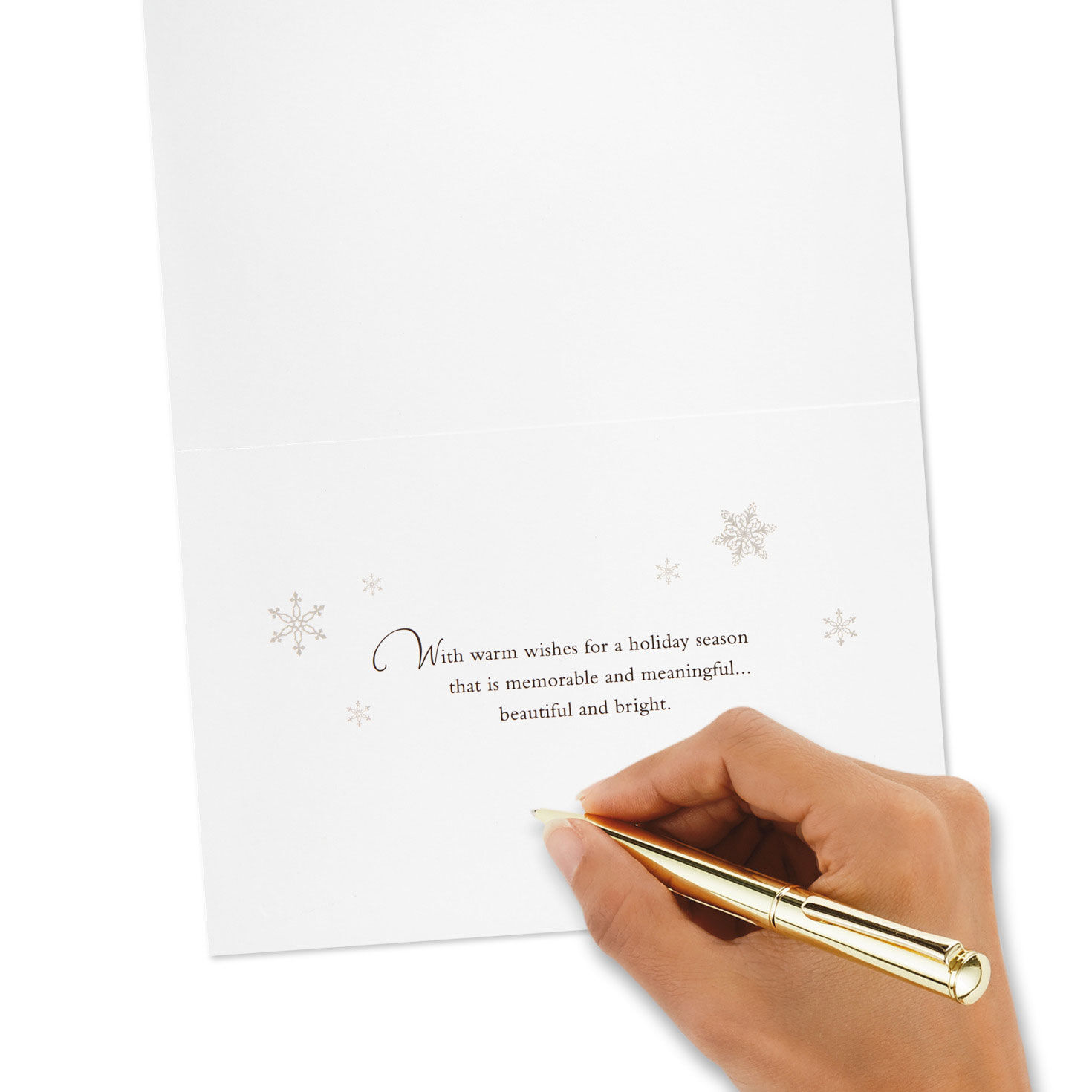 Gold Foil Boxed Christmas Card Pack signing card image number 6
