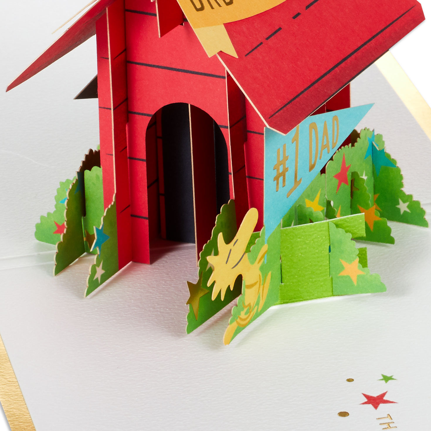 Peanuts&reg; Snoopy #1 Dad 3D Pop-Up Father's Day Card, , large image number 4