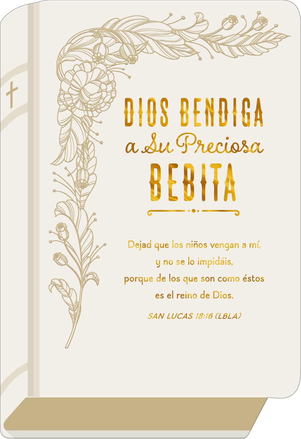 Precious Girl Love Spanish-Language Religious New Baby Card