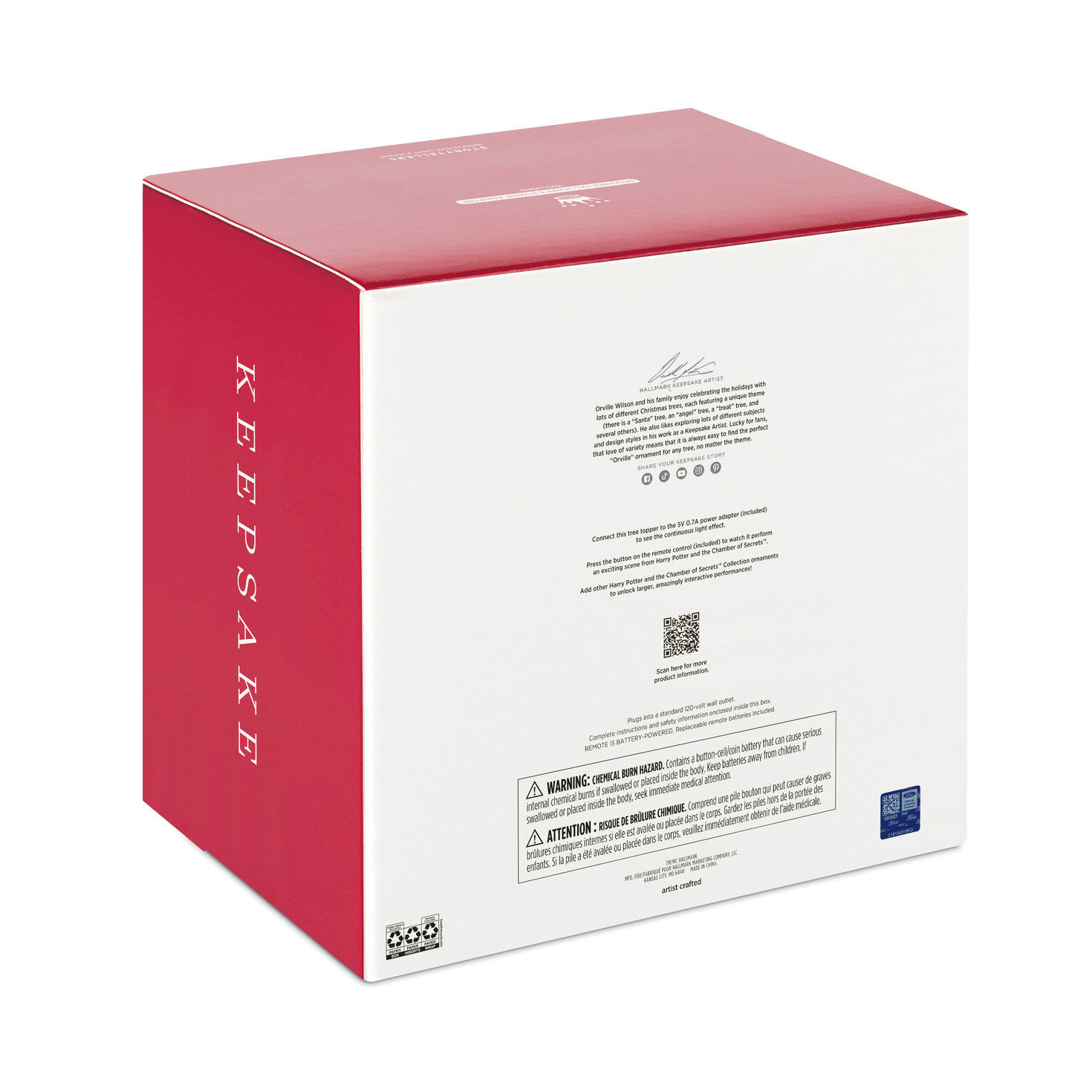 Harry Potter and the Chamber of Secrets&trade; Collection Flying Ford Anglia in the Whomping Willow&trade; Tree Topper With Light and Sound, , large image number 7