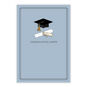 Grad Hat Diploma on Blue Personalized Grad Card front image number 2