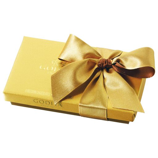 Godiva Chocolatier Assorted Chocolates in Gold Gift Box, 8 Pieces, 
