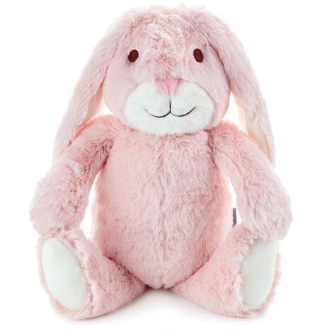 Pink Bunny Stuffed Animal With Chime, 9", , large