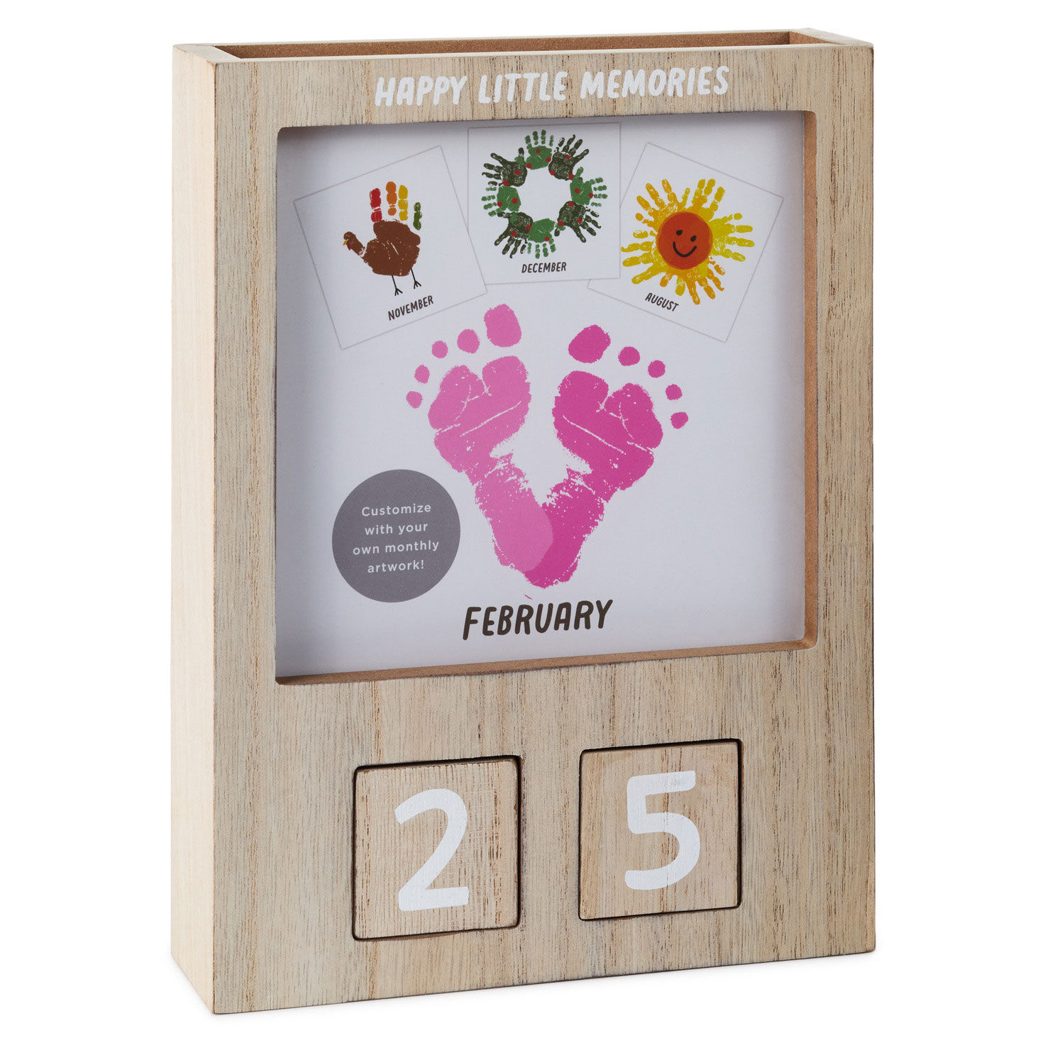 Happy Little Memories DIY Perpetual Calendar Picture Frame, 7x9.5 ...