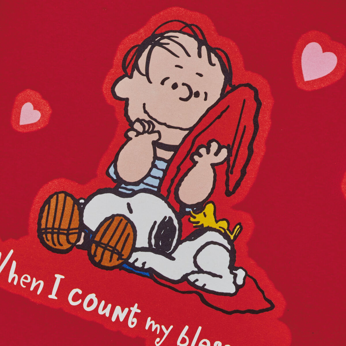 Peanuts® Linus Count My Blessings Valentine's Day Card Greeting Cards