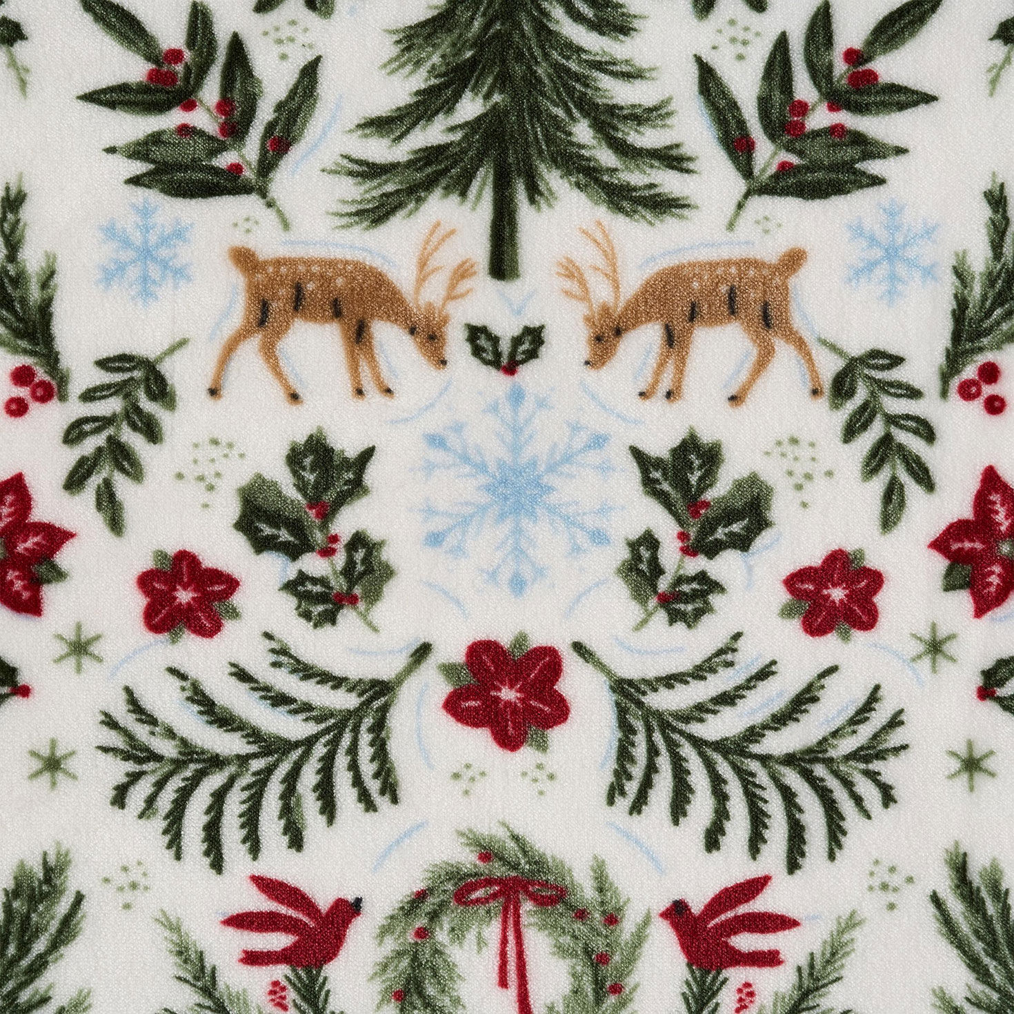 Hallmark Foliage Plush Throw - 50x70 upclose detail image number 3