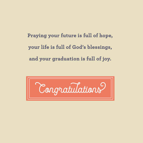 God Has a Plan for You Religious Graduation Card, , large image number 2