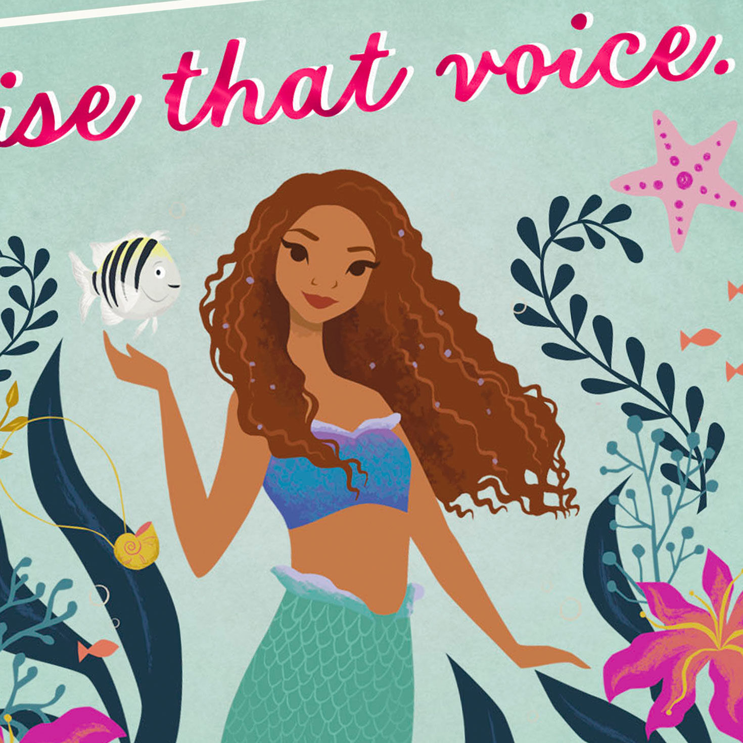 Disney The Little Mermaid Raise That Voice Birthday Card, , large image number 4