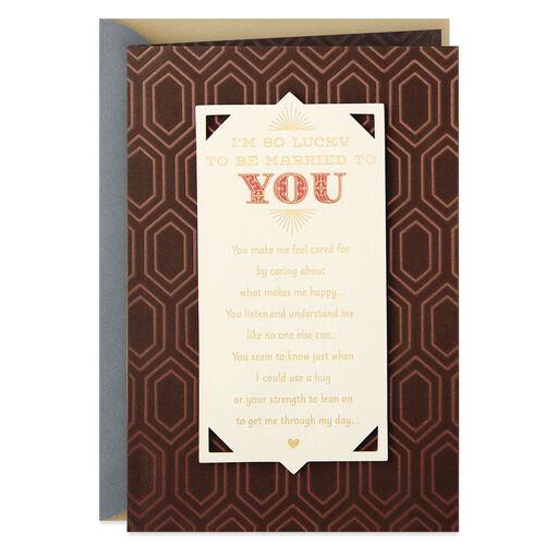 You're the Man of My Dreams Anniversary Card for Husband, 