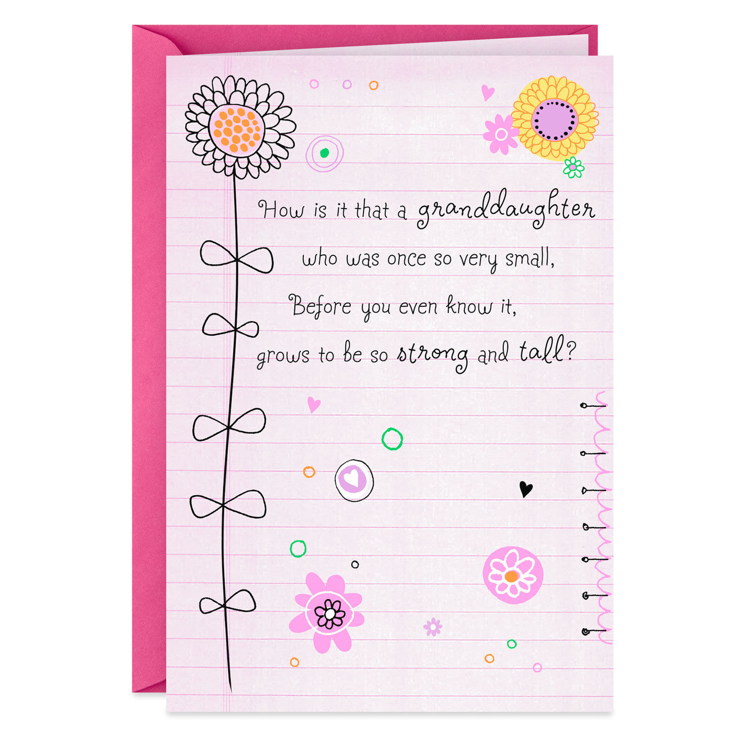 With Lots of Love Birthday Card for Granddaughter