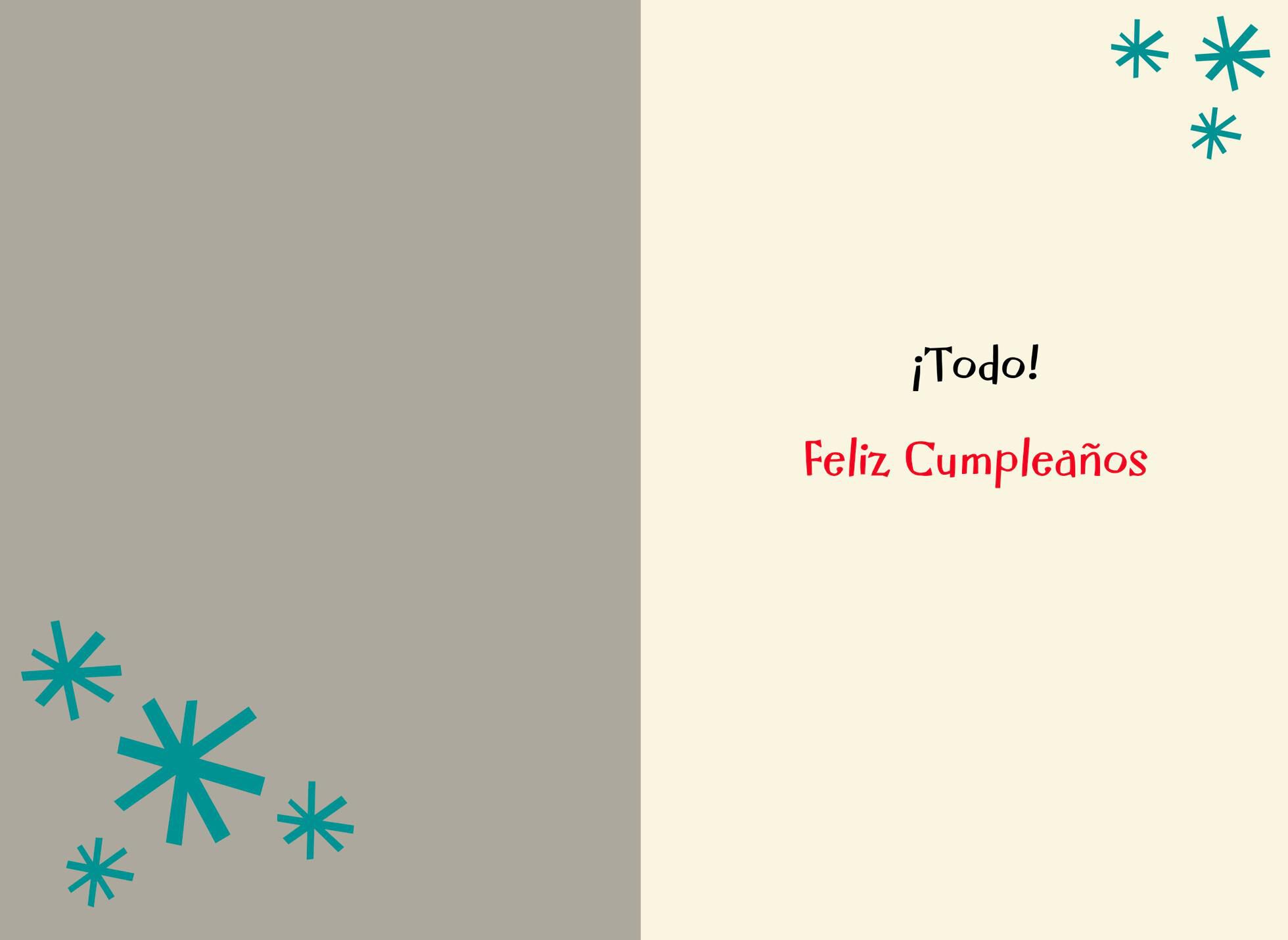 Peanuts® Snoopy and Woodstock Spanish-Language Birthday Card for Son