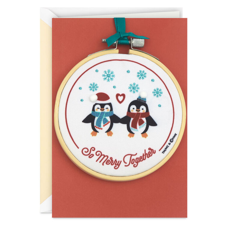 So Merry Together Romantic Christmas Card With Ornament