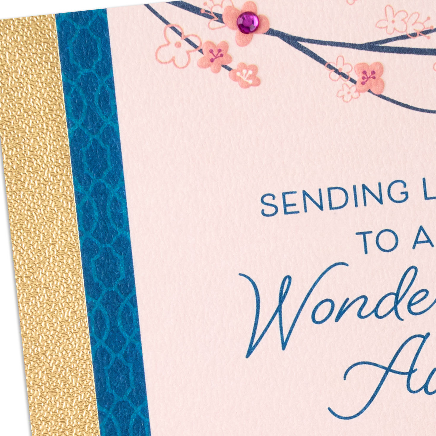 Birds on Floral Bird Bath Aunt Mother's Day Card  image number 5