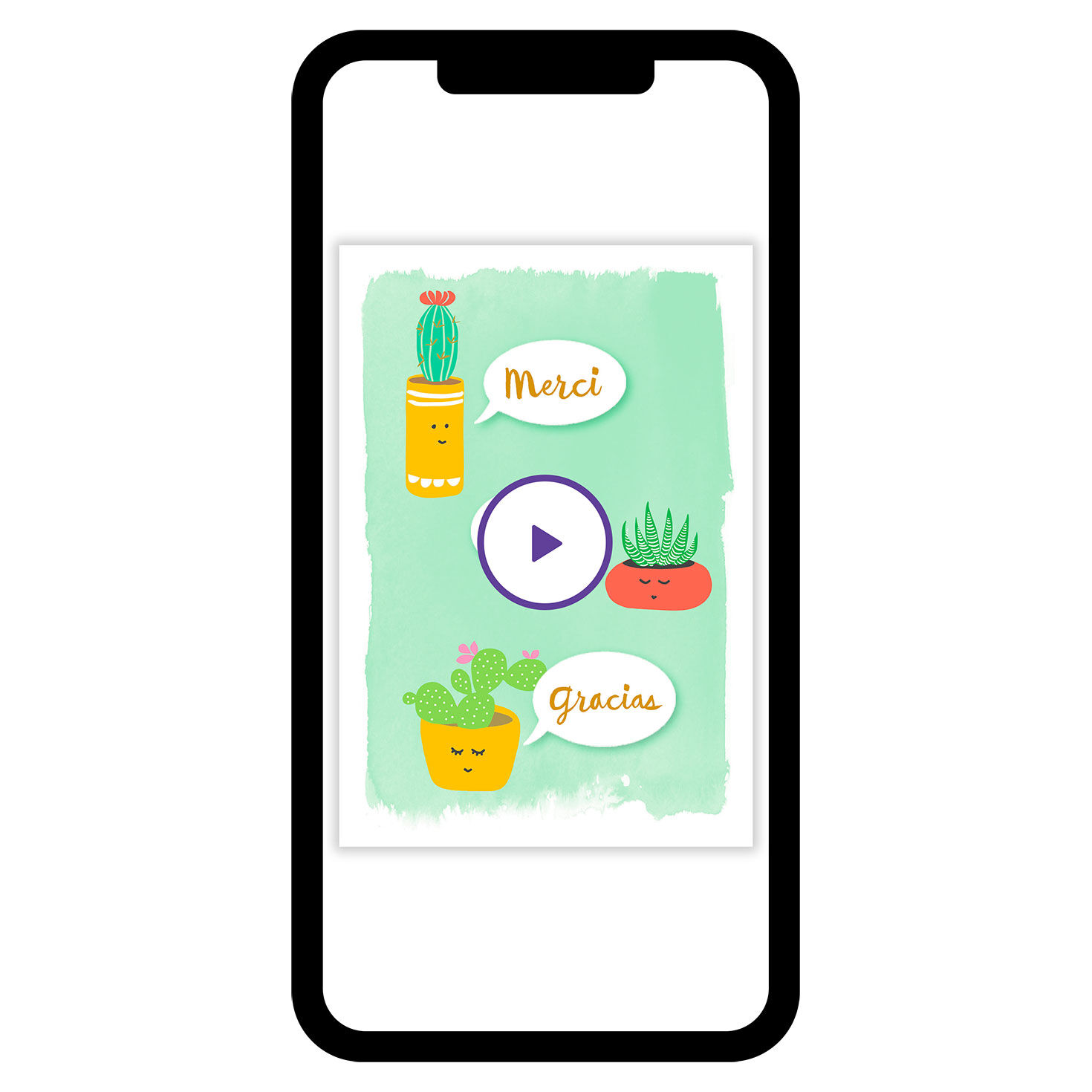 Merci Thanks Gracias Thank-You eCard