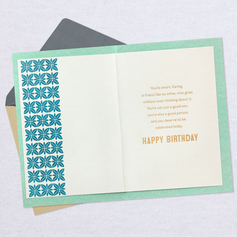 You're a Good Son and So Much More Birthday Card, , large image number 3