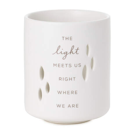 The Light Meets Us Candle Holder, , large