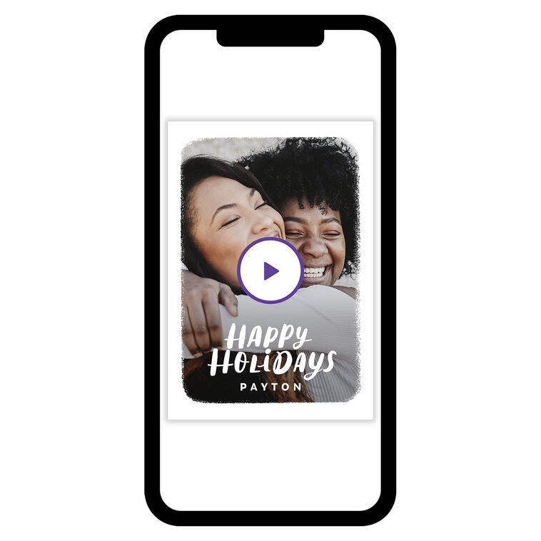 White Frame Holiday eCard