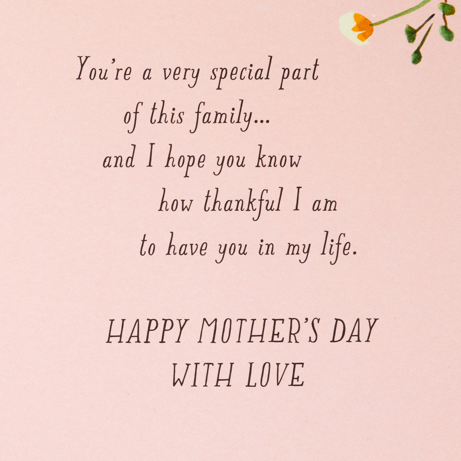 Flowers and Leaves Grandma Mother's Day Card Sentiment image number 2