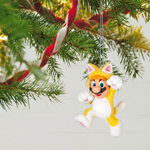 Nintendo Super Mario™ Powered Up With Mario Cat Ornament, 