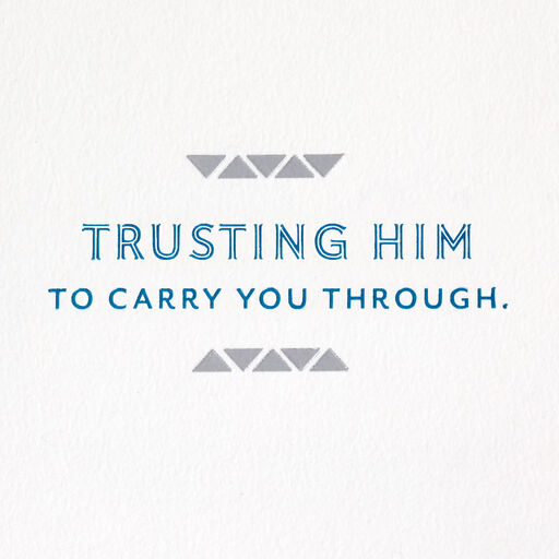 God Is Your Strength Religious Encouragement Card, 