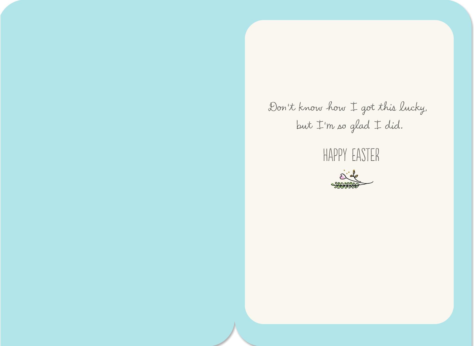 Lucky in Love Easter Card