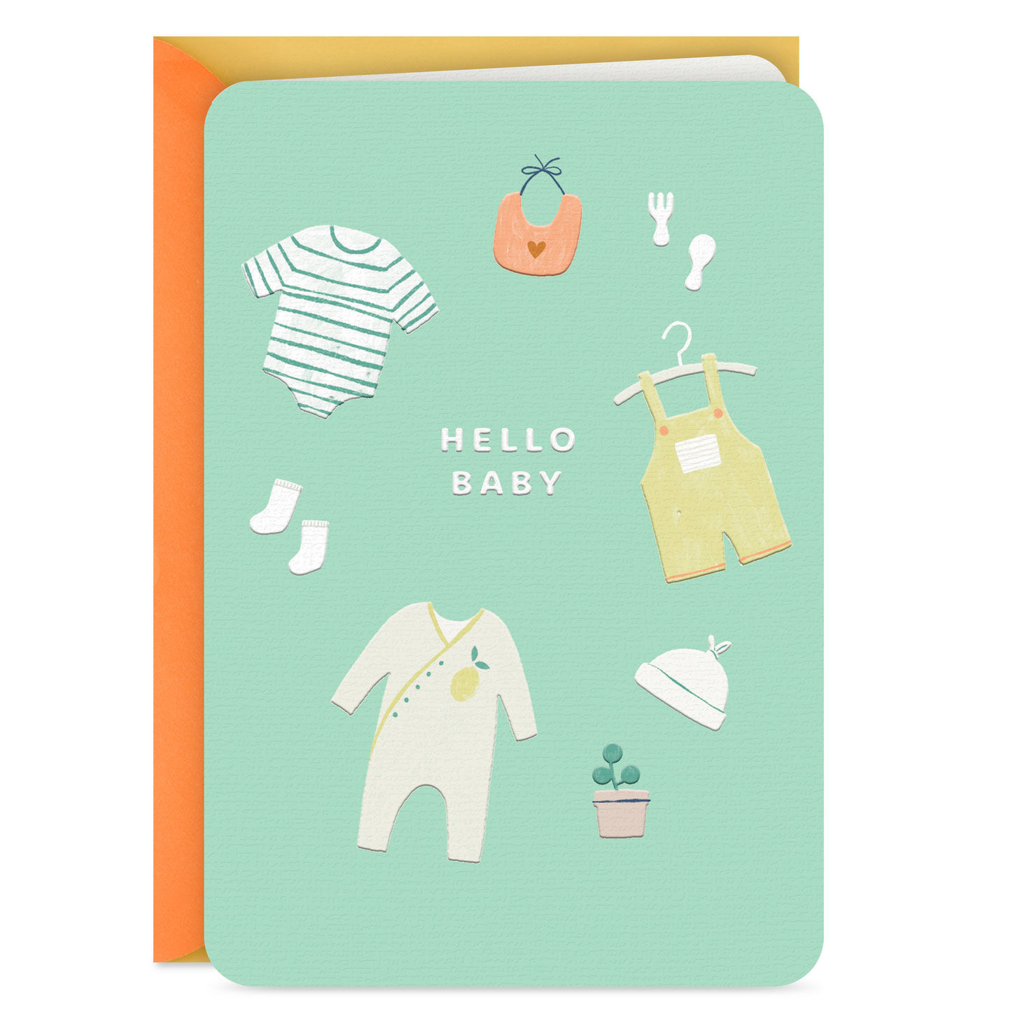 Hello Baby Blank New Baby Card