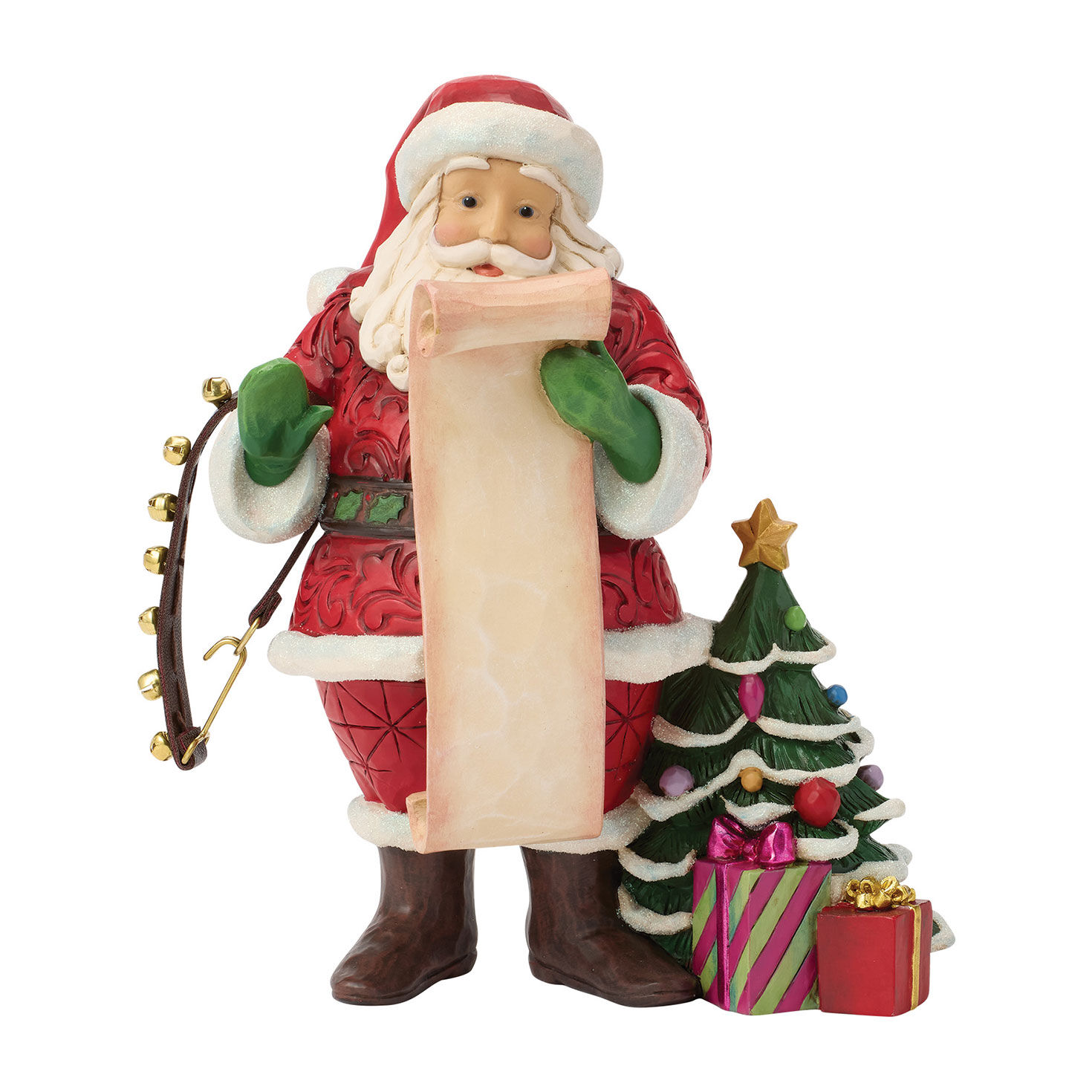 Jim Shore Santa's Favorite List Figurine, 9"