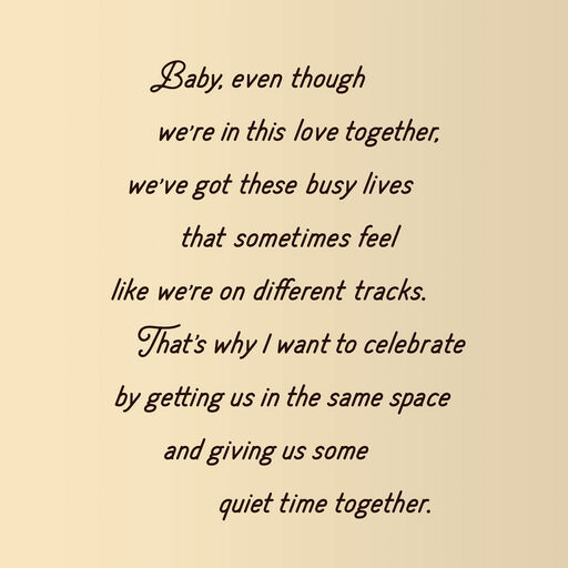 Baby, You're My Everything Romantic Christmas Card, 