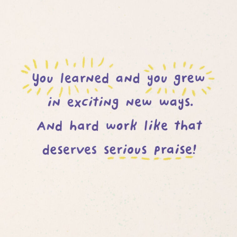 Hallmark Graduation Card, Hard Work Deserves Serious Praise Elementary School Graduation Card Hallmark Graduation Card, Hard Work Deserves Serious Praise Elementary School Graduation Card