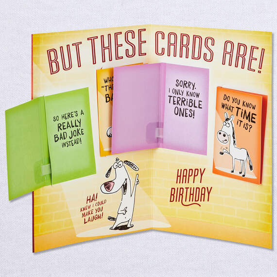 Stand-Up Comedy Animals Funny Birthday Card With Mini Sound Cards, , large image number 4
