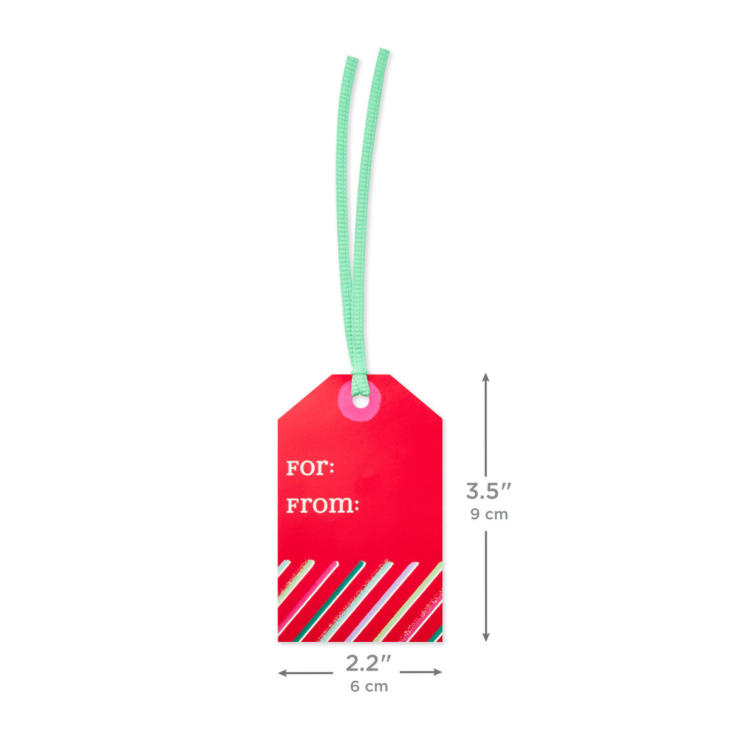 Holiday Fun 8-Pack Assorted Christmas Gift Tags measurement image number 3