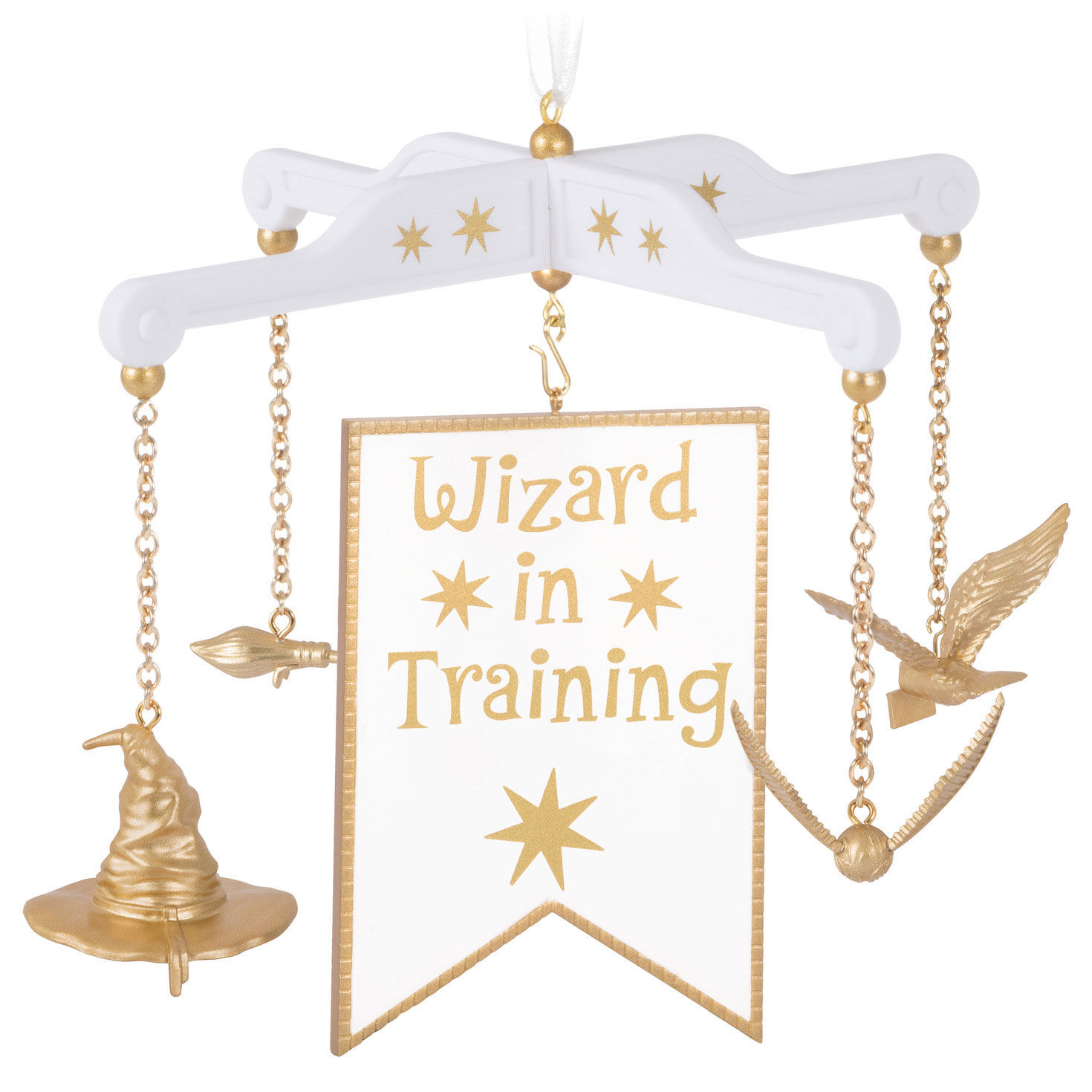 Harry Potter Baby Mobile Name and Photo Ornament  back image number 6