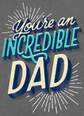 Fireworks You're an Incredible Dad Father's Day Card, , large image number 1