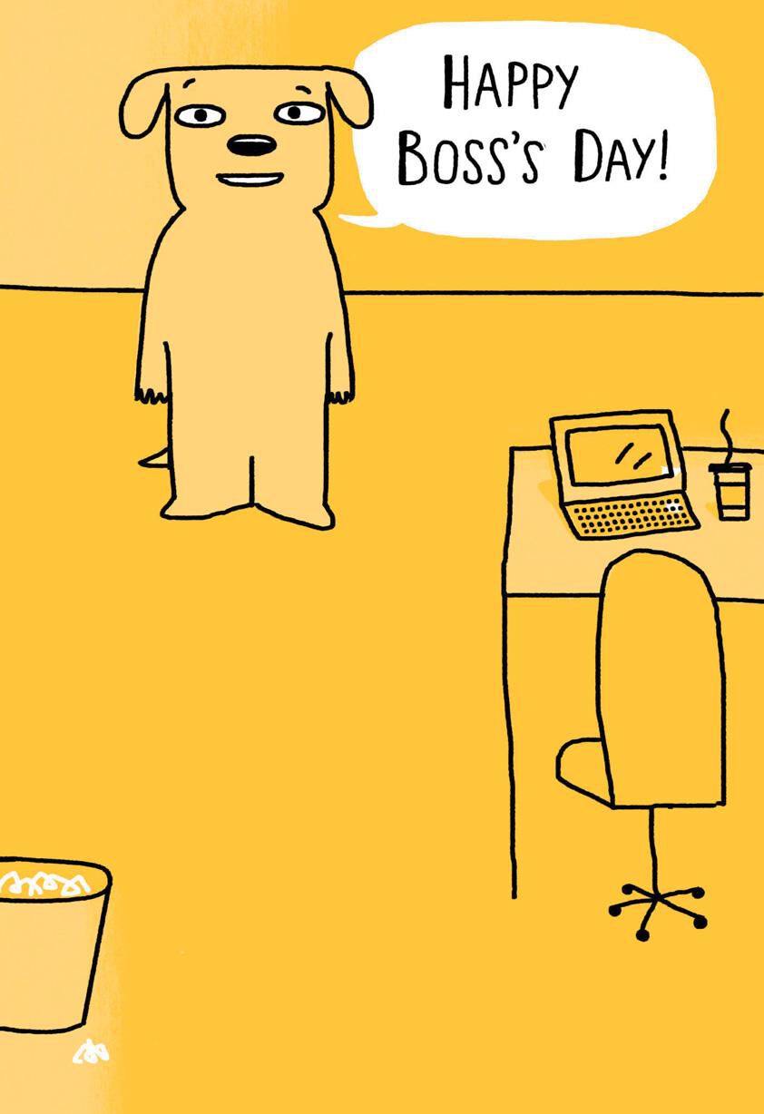 A Moment Has Been Observed Funny Boss's Day Card