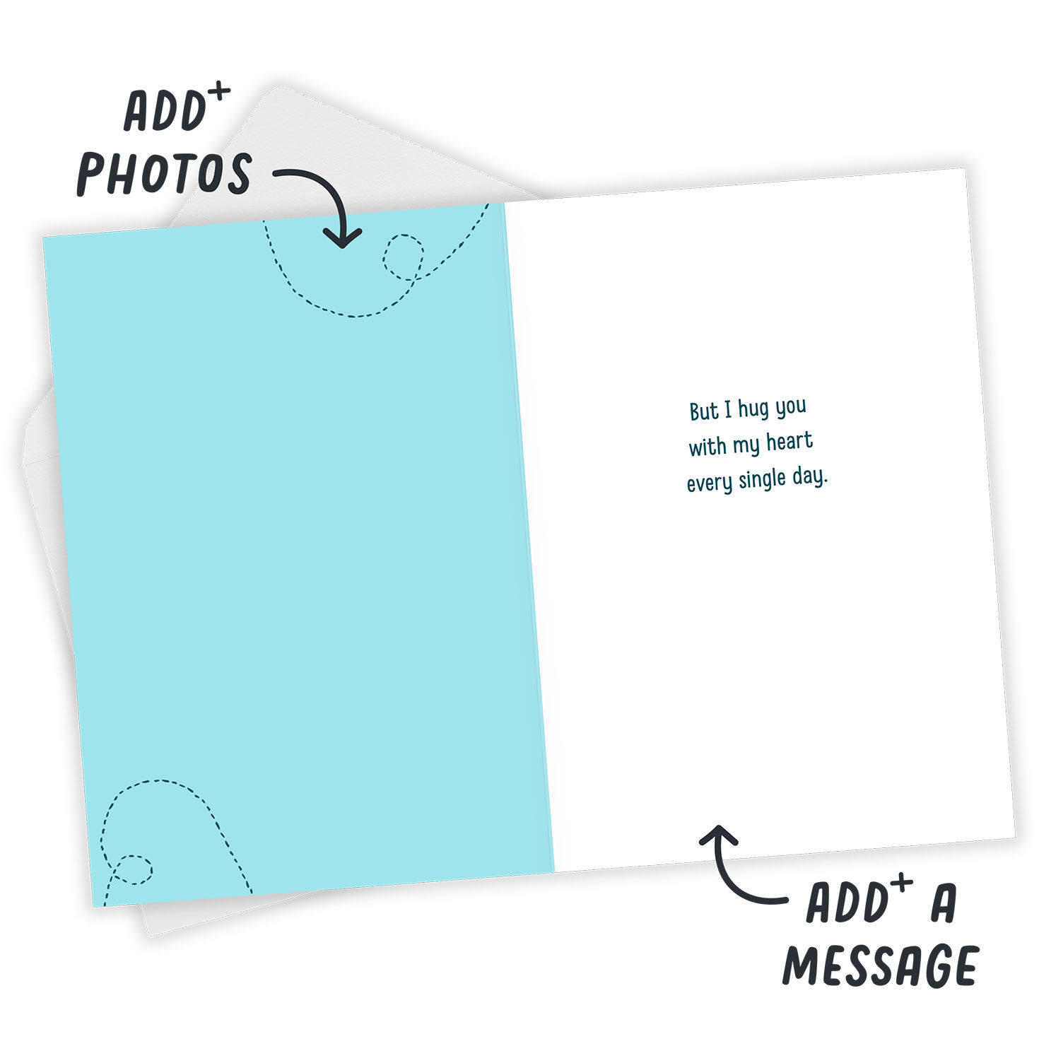 Love Over Distance Custom Card, , large image number 3