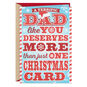 Festive Lettering With Mini Cards Funny Christmas Card for Dad  image number 1