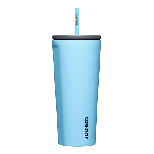 Corkcicle Santorini Aqua Stainless Steel Tumbler, 24oz., 