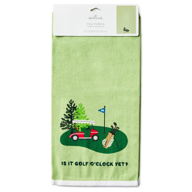Golf O'Clock Tea Towel, 18x26 Kitchen Linens Hallmark