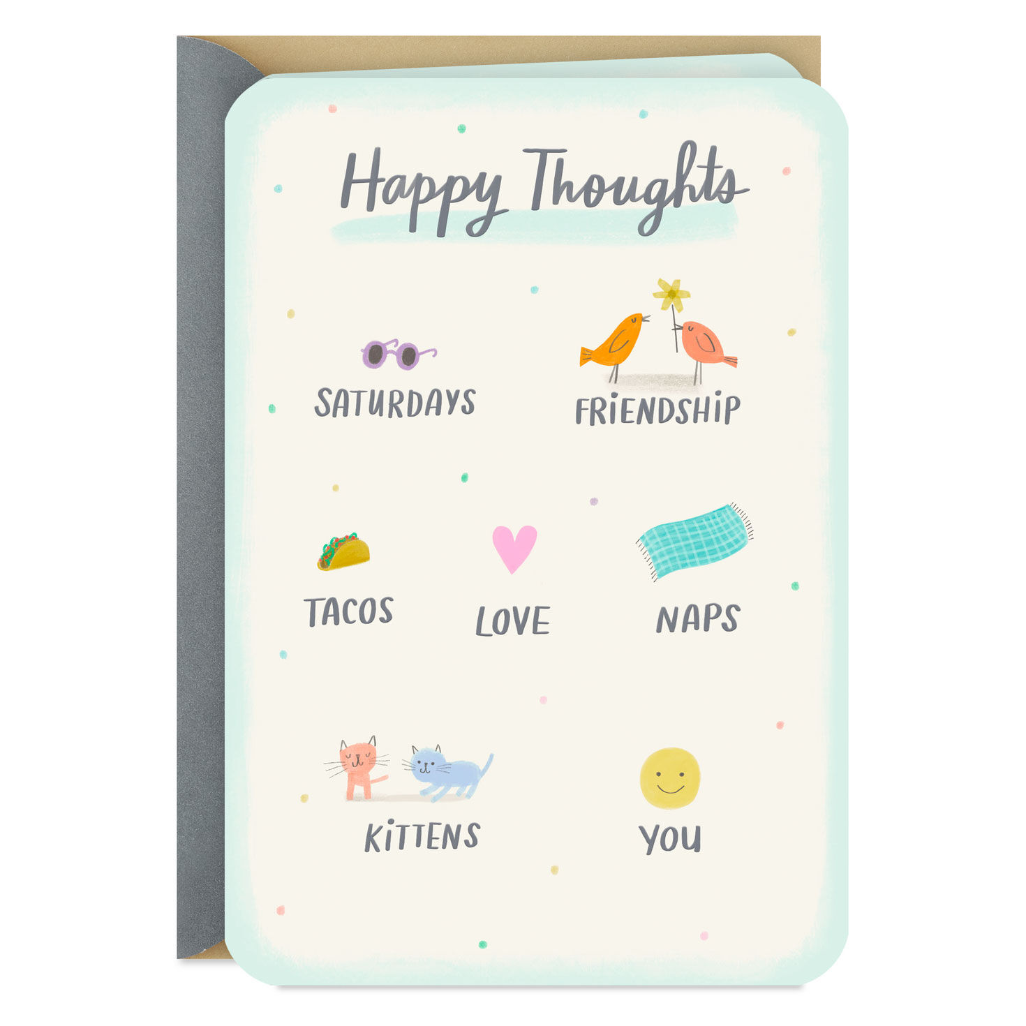 You’re One of My Favorite Happy Thoughts Thinking of You Card