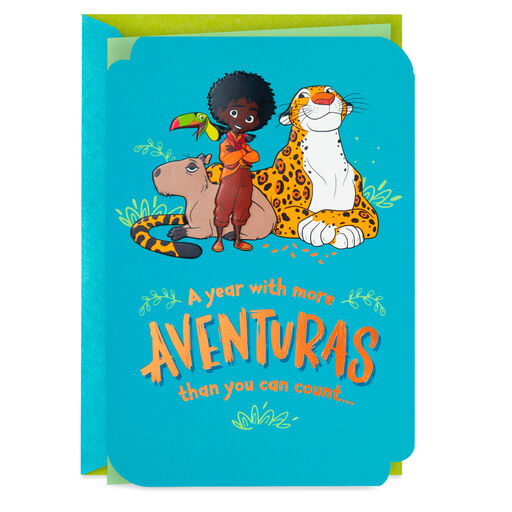 Disney Encanto Antonio More Adventures Bilingual Birthday Card, 
