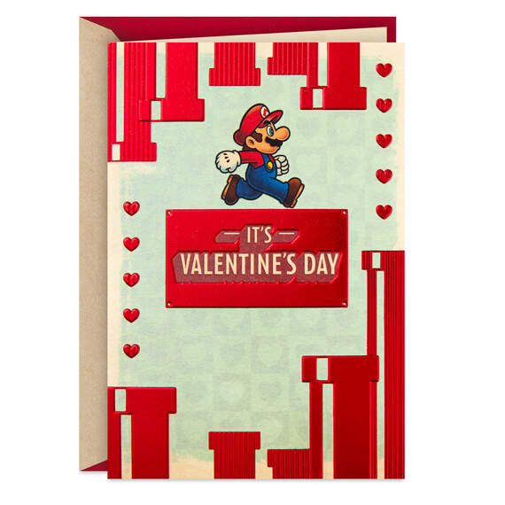 Nintendo Super Mario™ Next Level Valentine's Day Card, , large image number 1