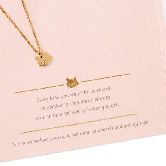 Happy Birthday Card With Kitten Necklace, , large image number 3