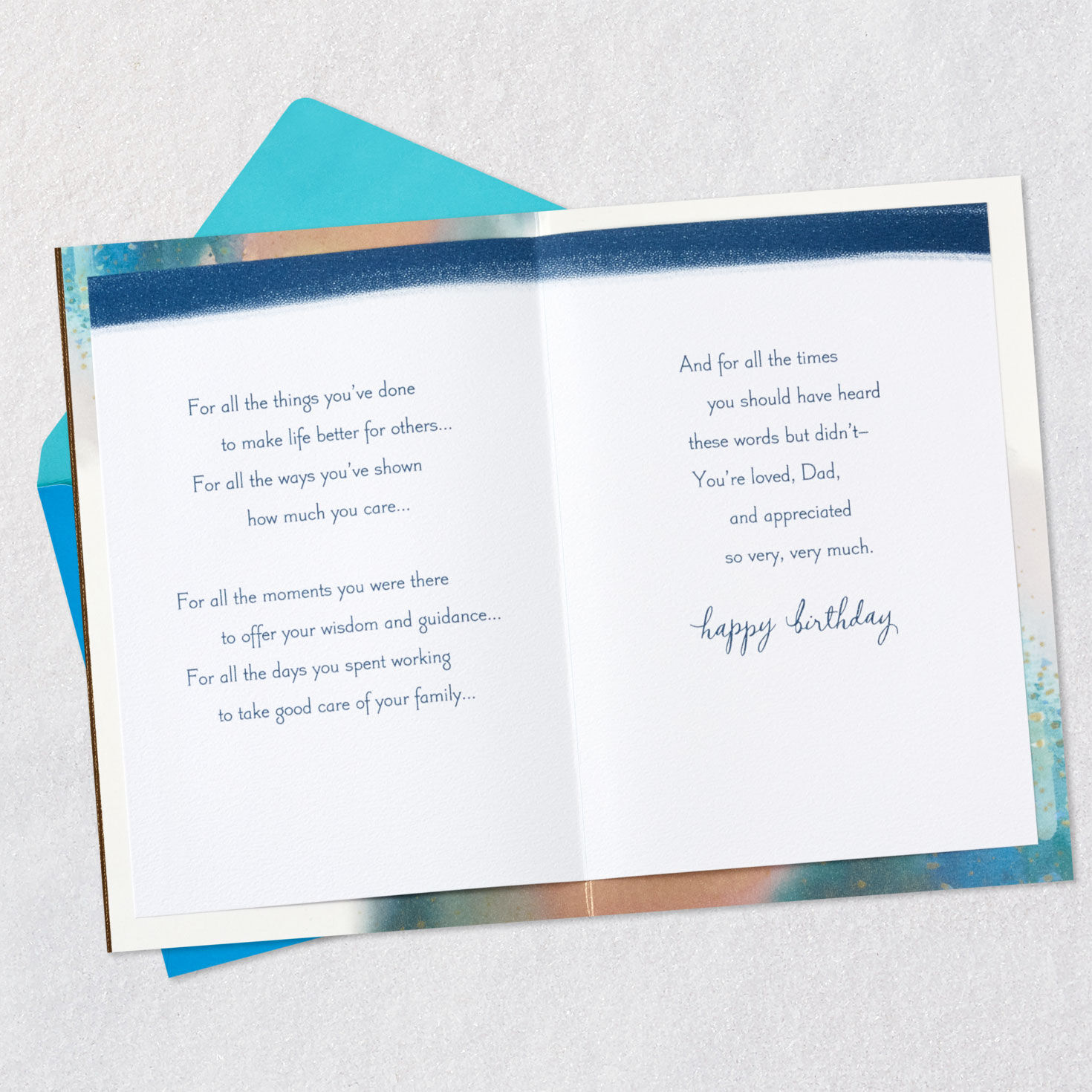 You're Loved and Appreciated Very Much Birthday Card for Dad, , large image number 4