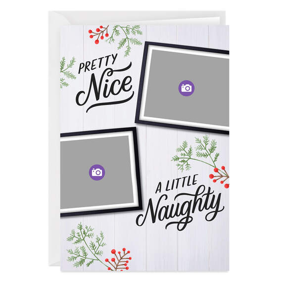 Personalized Naughty and Nice Christmas Photo Card, , large image number 6