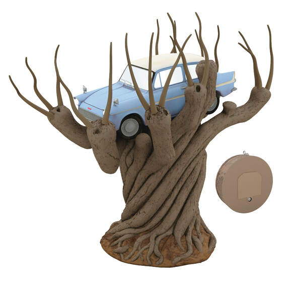 Harry Potter and the Chamber of Secrets™ Collection Flying Ford Anglia in the Whomping Willow™ Tree Topper With Light and Sound, , large image number 4