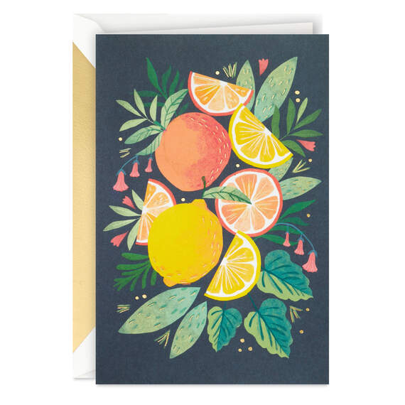 Oranges and Lemons Blank Card, , large image number 1