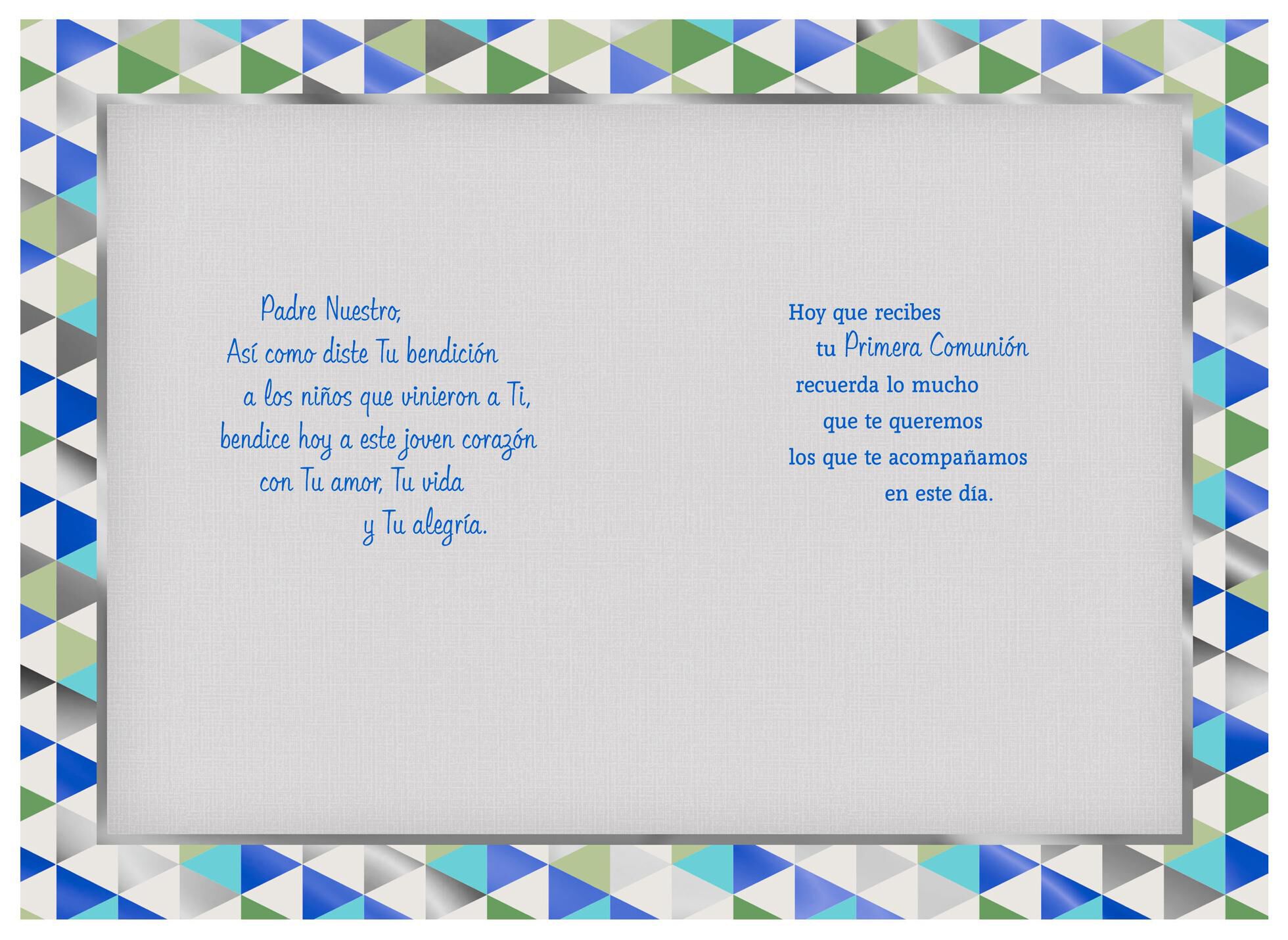You Are Loved Religious Spanish-Language First Communion Card