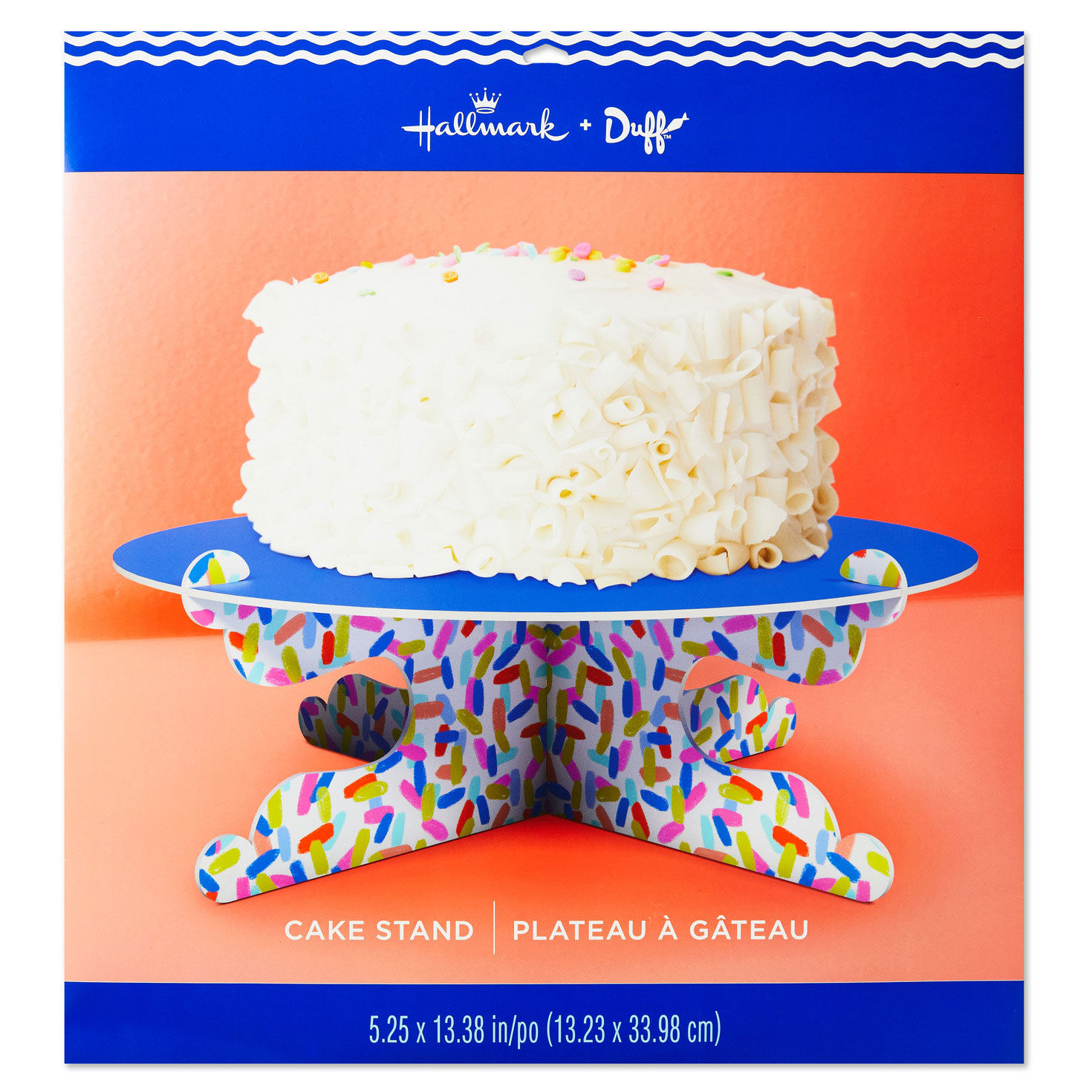 Bold Blue and Confetti Cake Stand, , large image number 6